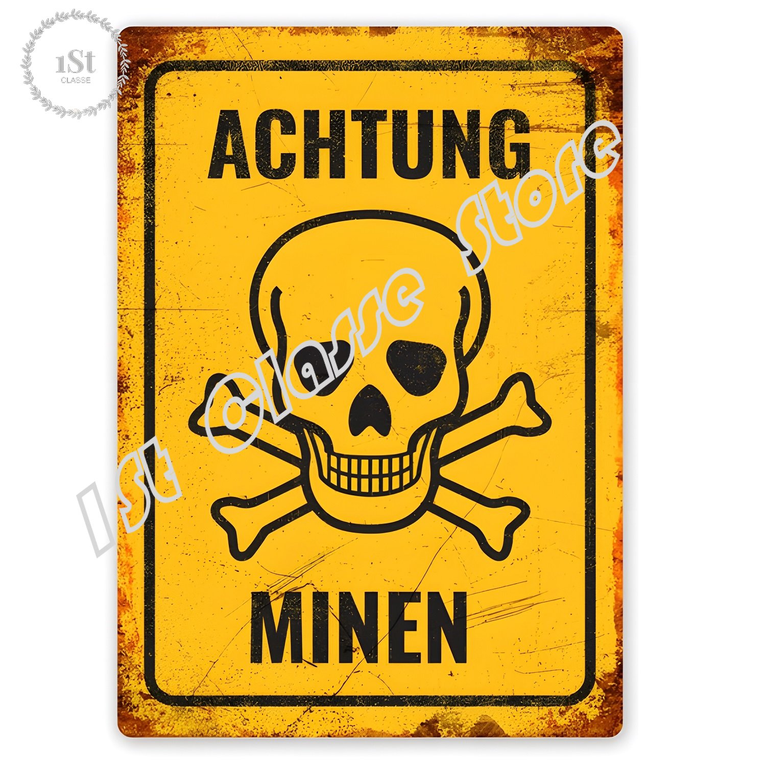 Home Cinema Logo - Achtung-미넨 틴 사인 아트 월 데코레이션,