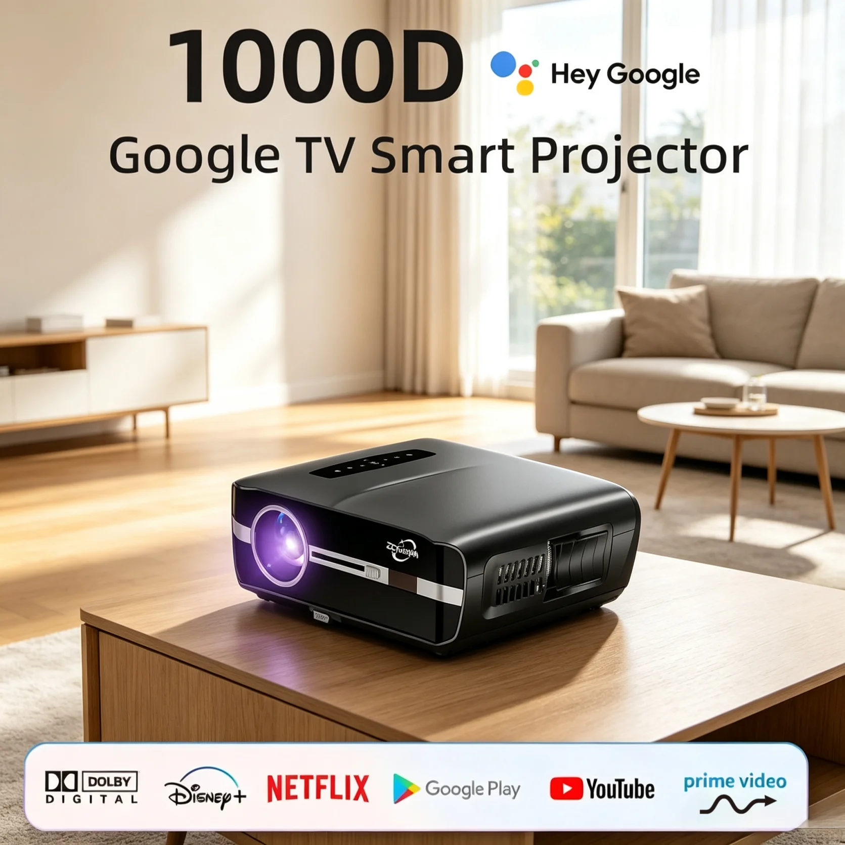 Home Cinema Entertainment - 공식 구글 TV 4K 프로젝터 4200ANSI