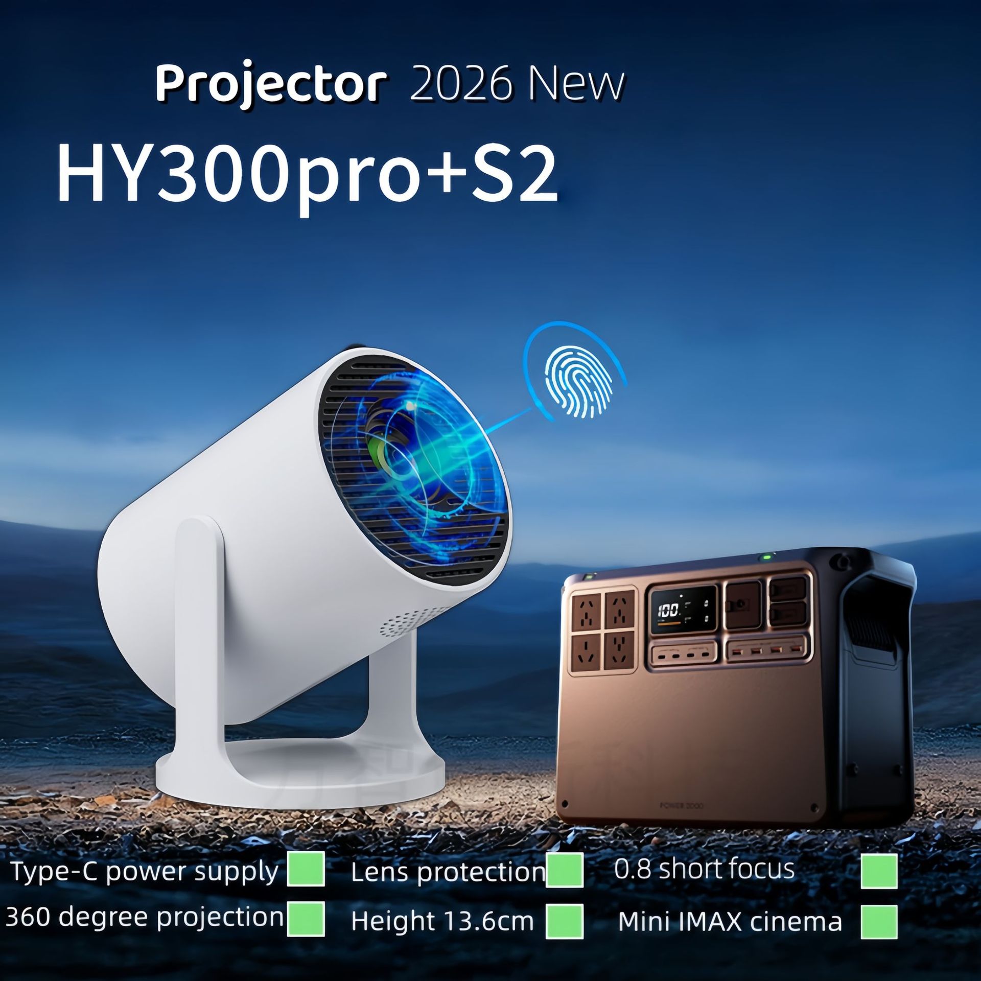 Home Cinema Experience - 스마트 초단초점 프로젝터, 4K 호환 안드로이드