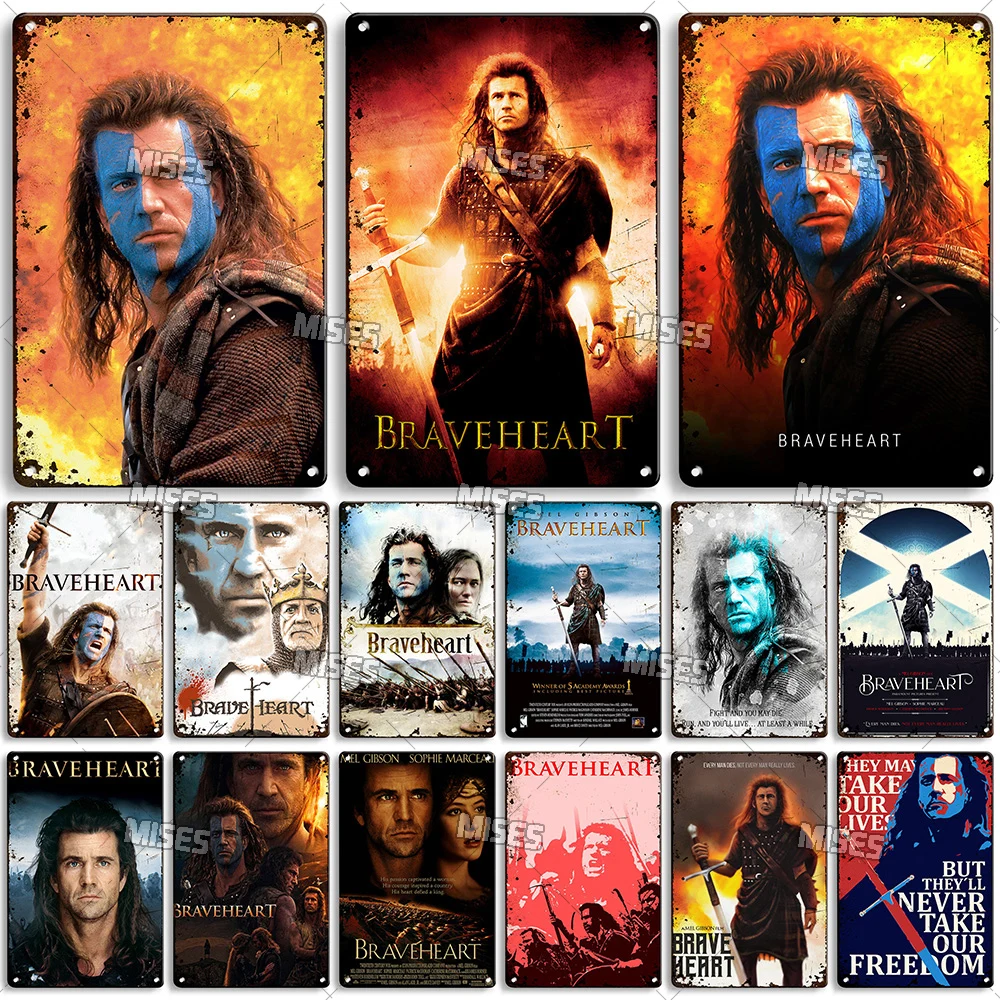 Home Cinema Logo - MISES 미국 고전 영화 Braveheart 금속
