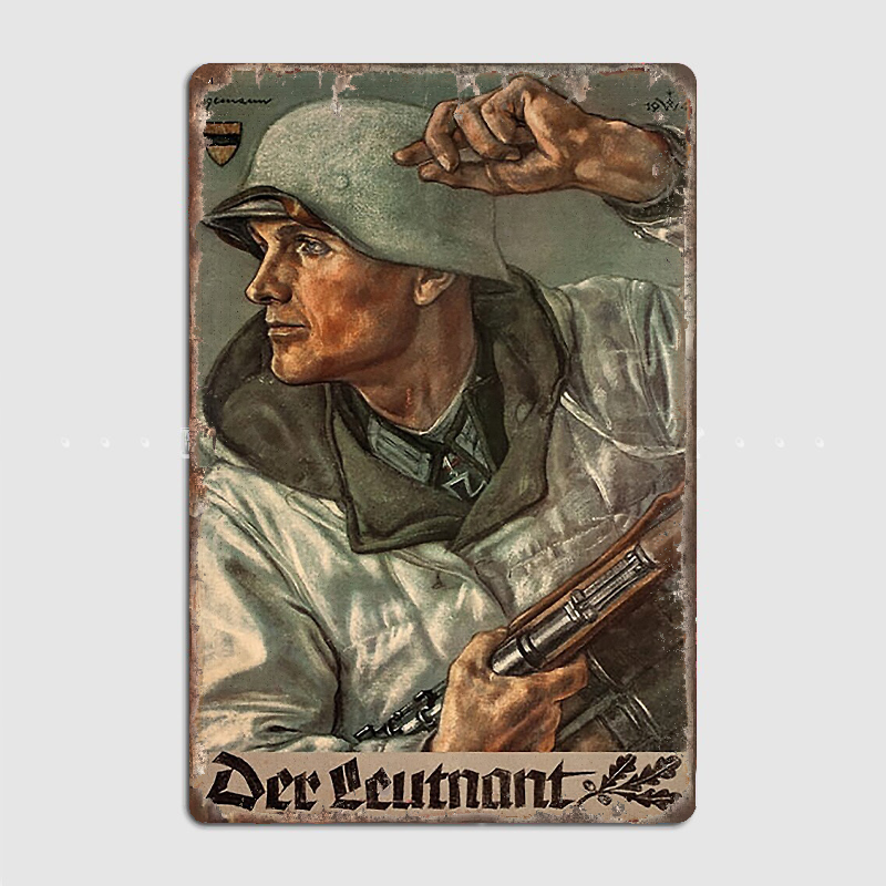 Home Cinema Logo - Der Leutnant 중위 Ww2 금속 사인