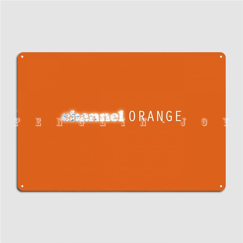 Home.Cinema Orange - 채널 오렌지 금속 사인 클럽, 집,