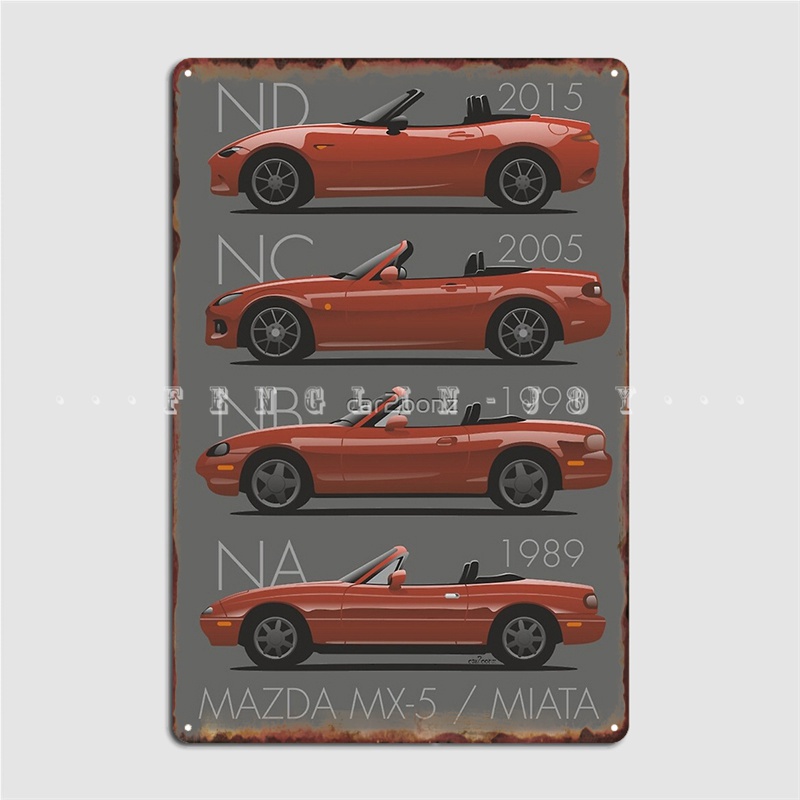 Home Cinema Logo - Mx-5 Evolutions 금속 플라크 포스터 펍
