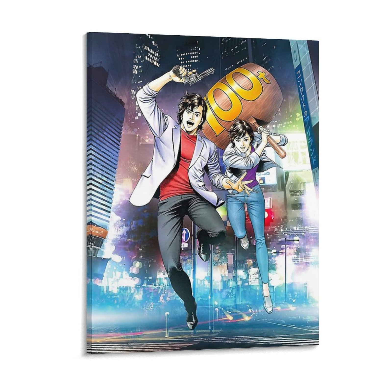 Home Cinema Wall - 도쿄의 시티 헌터 Nicky Larson 캔버스