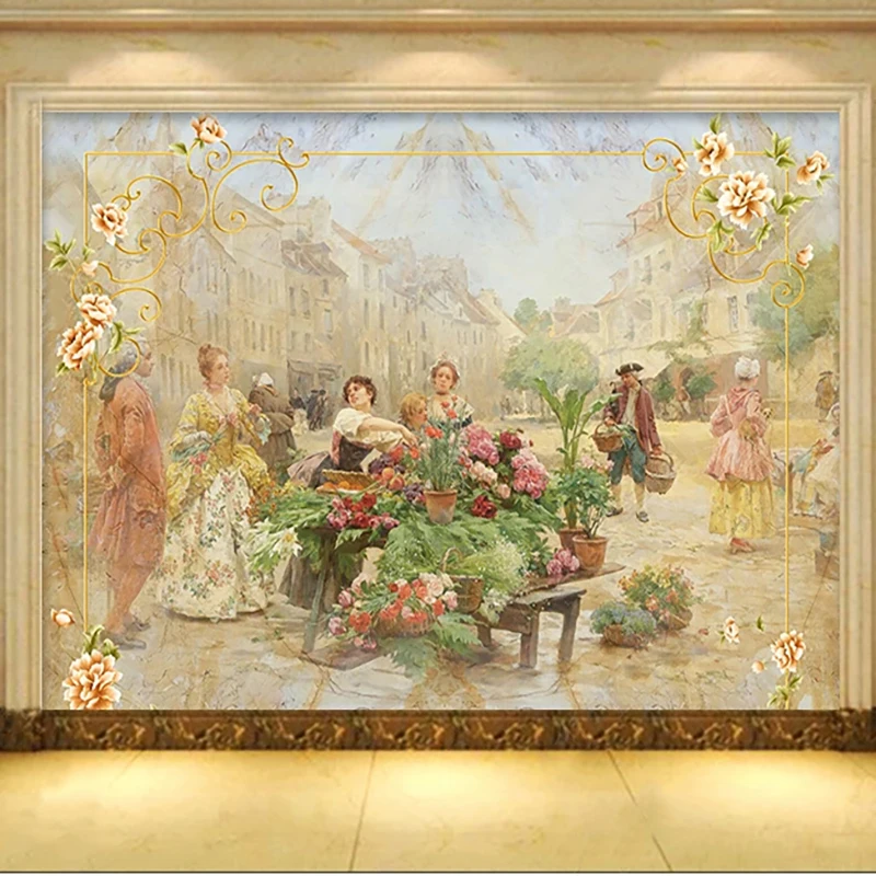 Home Cinema Wall - 사용자 정의 사진 벽지, 유럽 스타일