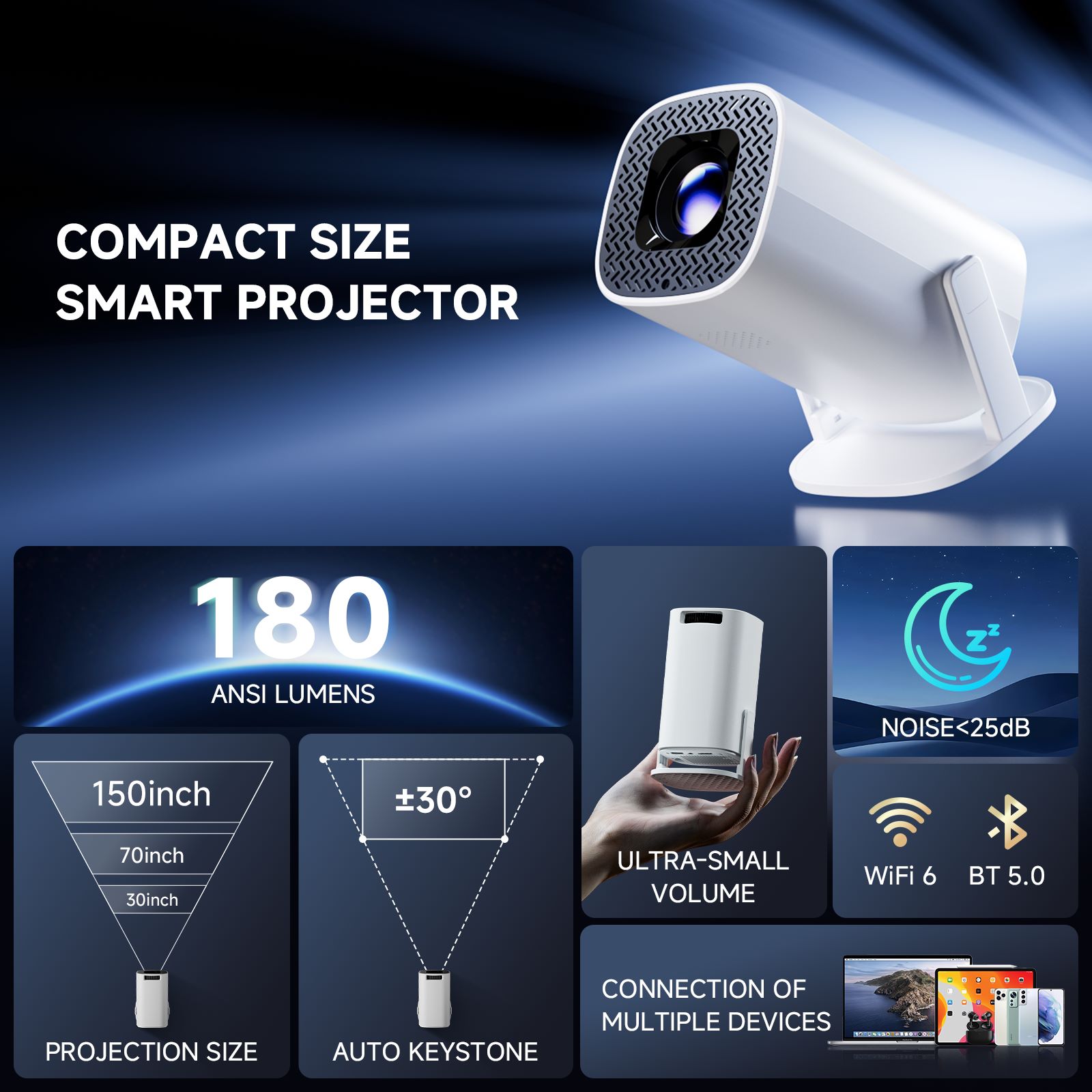HONGTOP P30PRO 스마트 미니 프로젝터 안드로 - Home Cinema Entertainment 리뷰 및 가격