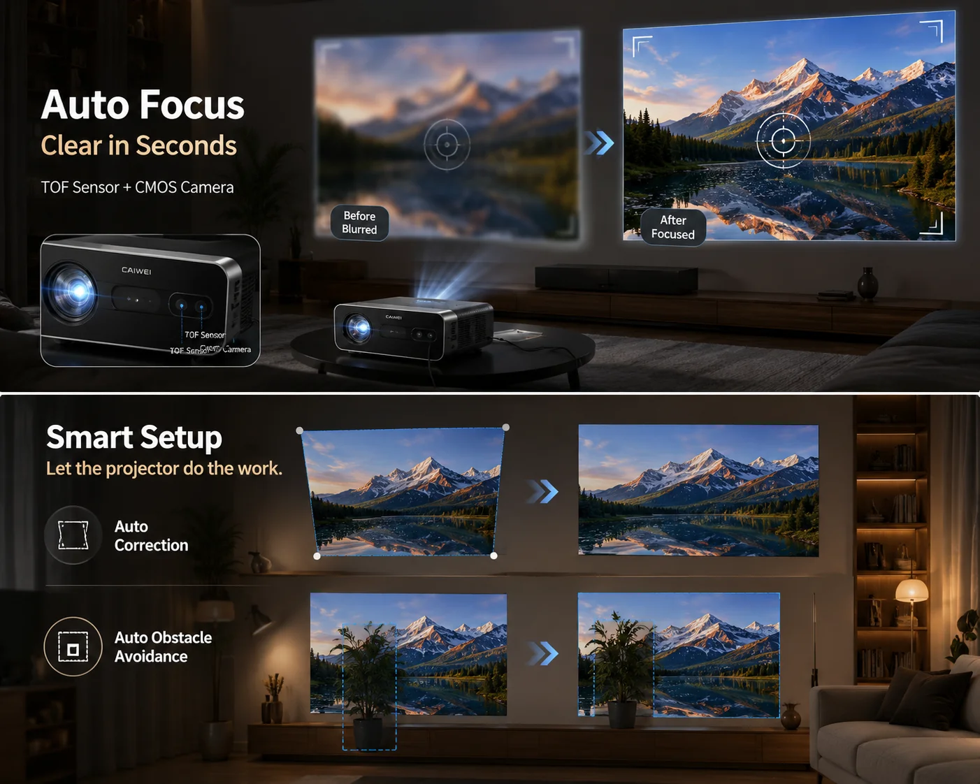 4000ANSI 4K S7 주간용 프로젝터 울트라 HD - Home Cinema Experience 리뷰 및 가격