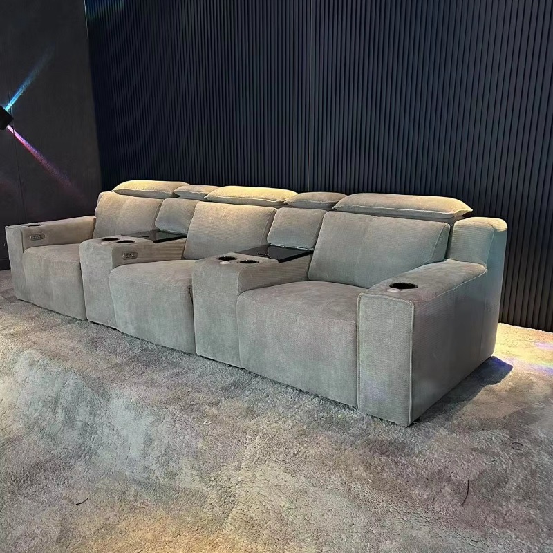 현대식 고급 시네마 소파 파워 리클라이너 카우치 스마트 - Home Cinema High End 리뷰 및 가격