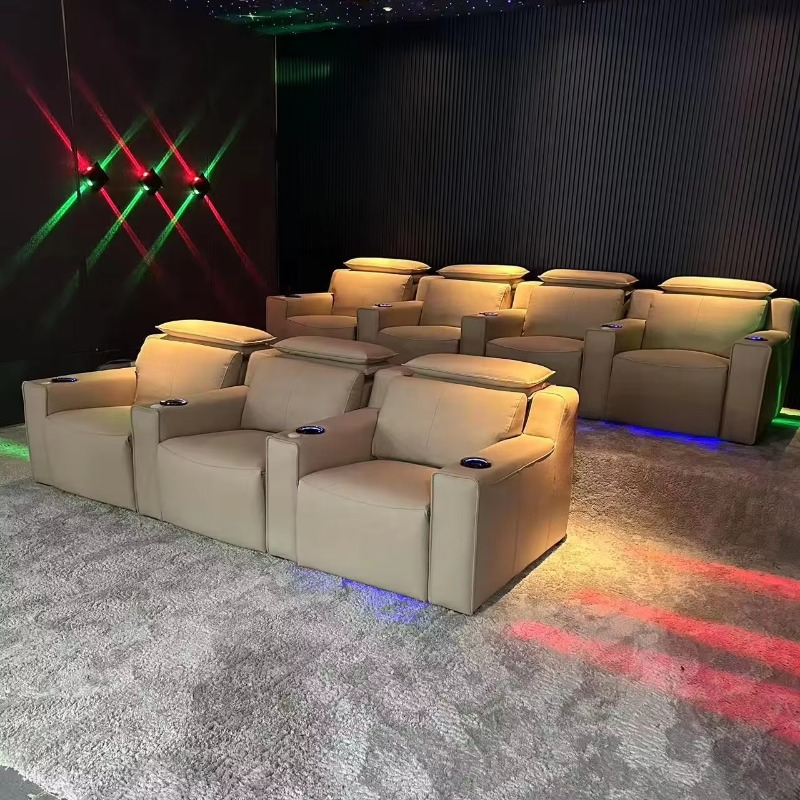 현대식 고급 시네마 소파 파워 리클라이너 카우치 스마트 - Home Cinema High End 리뷰 및 가격