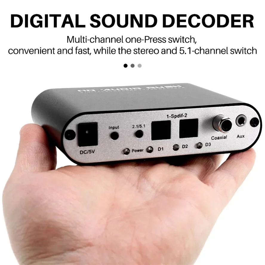 디지털-아날로그 5.1 오디오 디코더 앰프 SPDIF  - Surround Sound Decoder 리뷰 및 가격