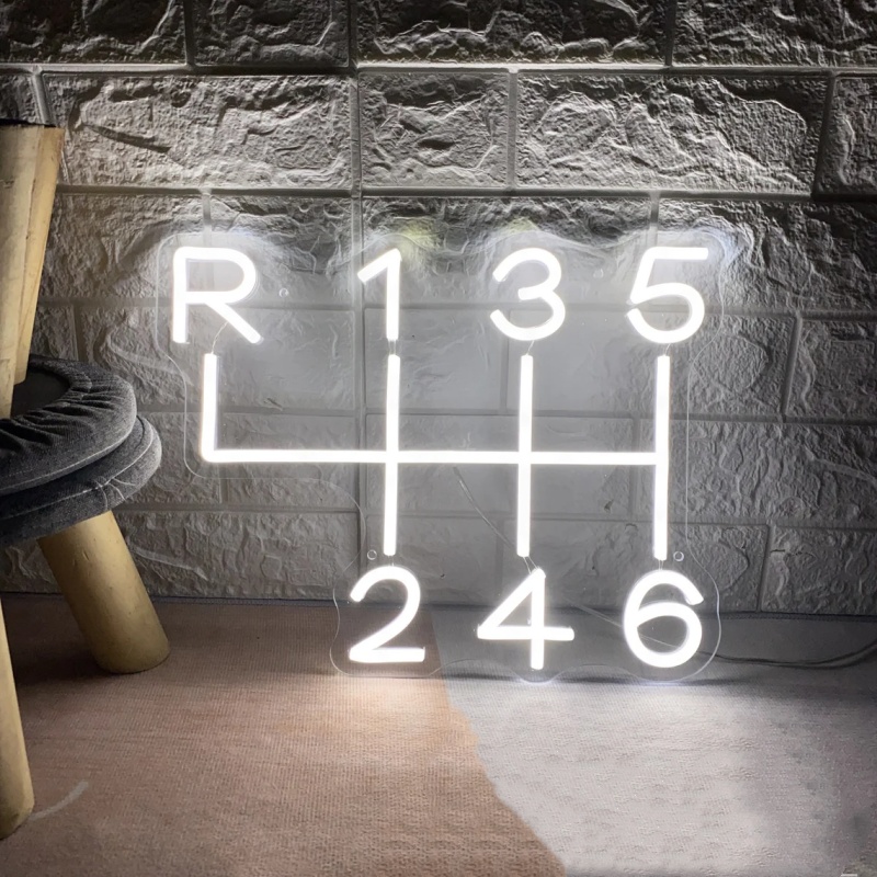 자동차 기어 박스 네온 사인 Led 라이트 업 사인 차 - Home Cinema Logo 리뷰 및 가격