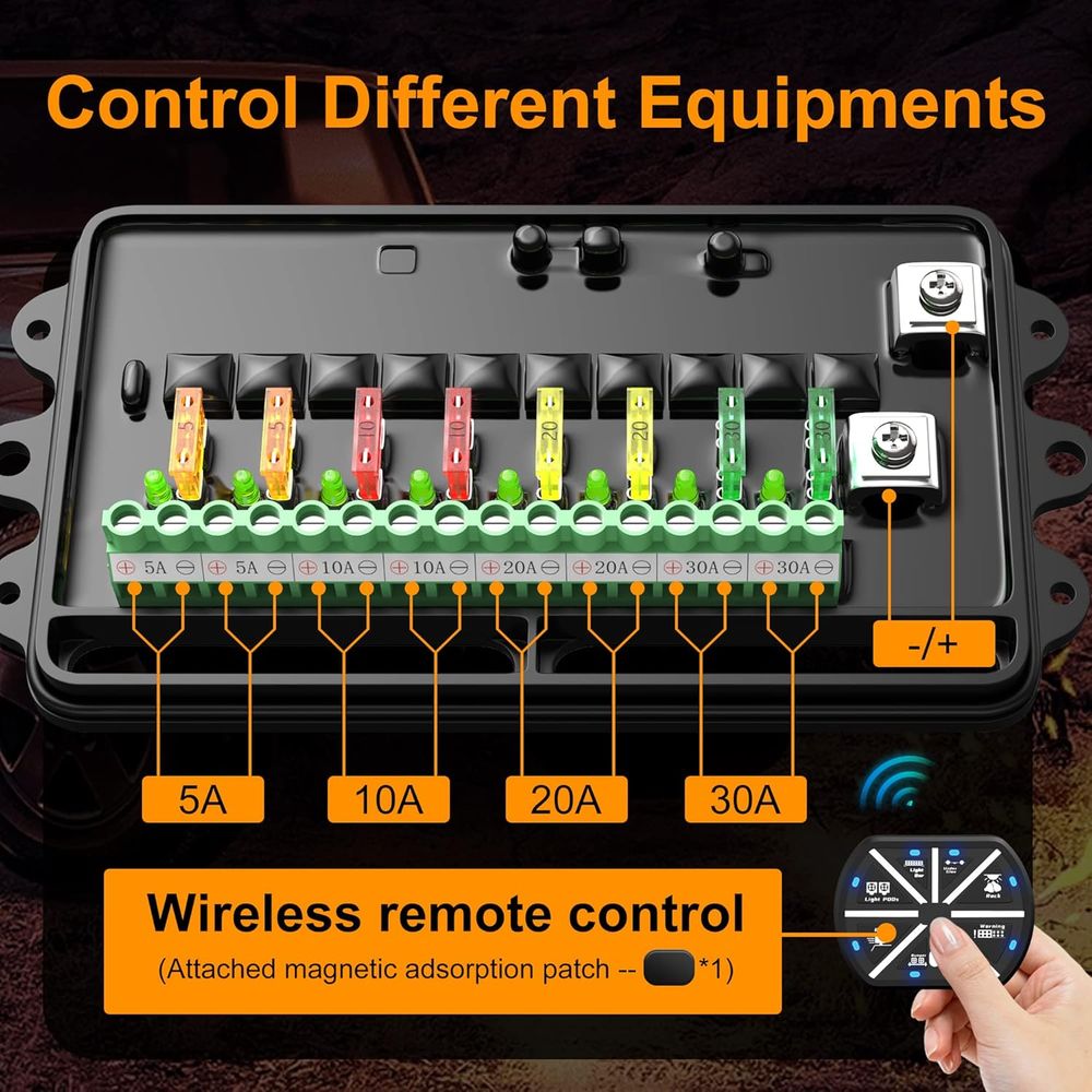 8갱 스위치 패널 범용 회로 제어 릴레이 시스템 박스  - Universal Remote Control 리뷰 및 가격