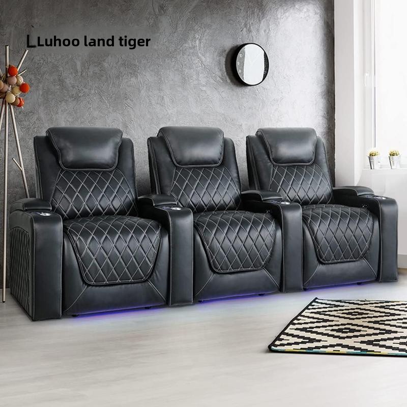 고급 전기 가죽 소파 개인 홈 시어터 빌라 시네마 홀  - Home Cinema High End 리뷰 및 가격