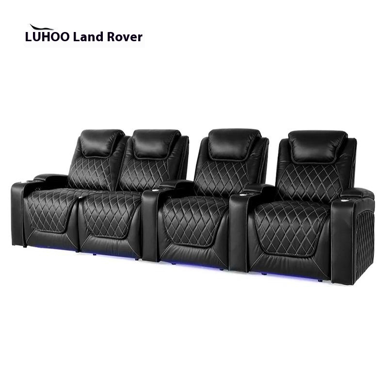 고급 전기 가죽 소파 개인 홈 시어터 빌라 시네마 홀  - Home Cinema High End 리뷰 및 가격