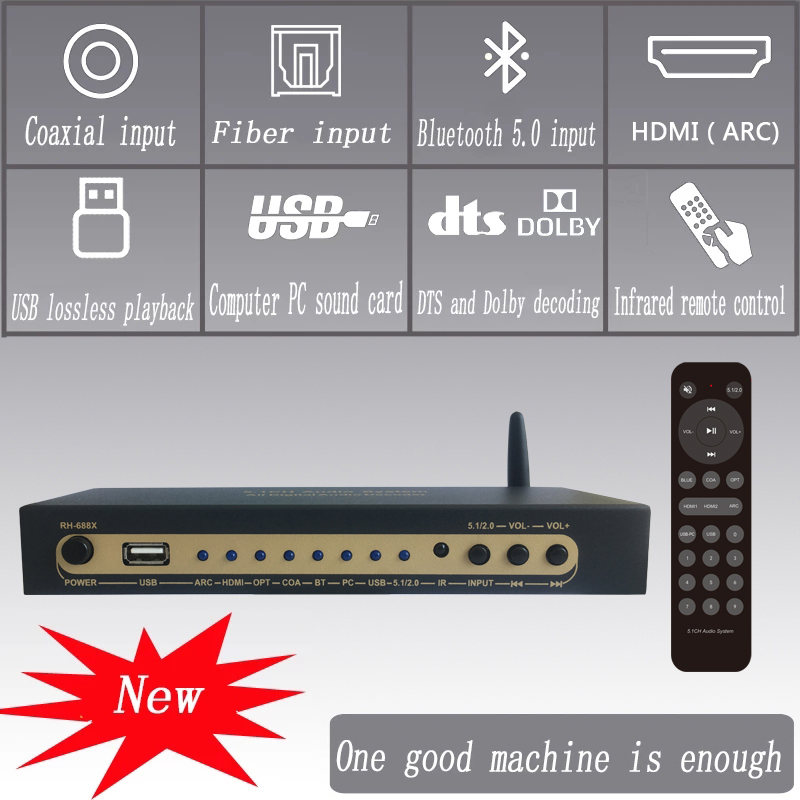 DTS AC3 디지털 오디오 5.1 디코더 4K60Hz - Surround Sound Decoder 리뷰 및 가격