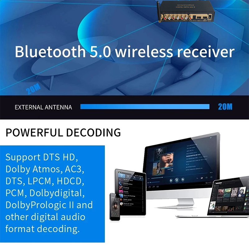 DTS AC3 디지털 오디오 5.1 디코더 4K60Hz - Surround Sound Decoder 리뷰 및 가격
