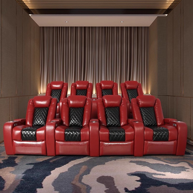 고급 스마트 VIP 홈시어터 리클라이너 천연 가죽 전동 - Home Cinema High End 리뷰 및 가격