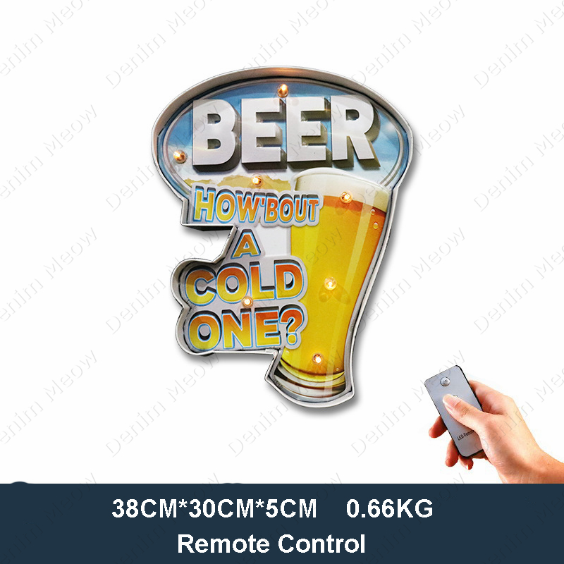 얼음 차가운 맥주 LED 네온 불빛 표지판, 빈티지 금 - Home Cinema Logo 리뷰 및 가격