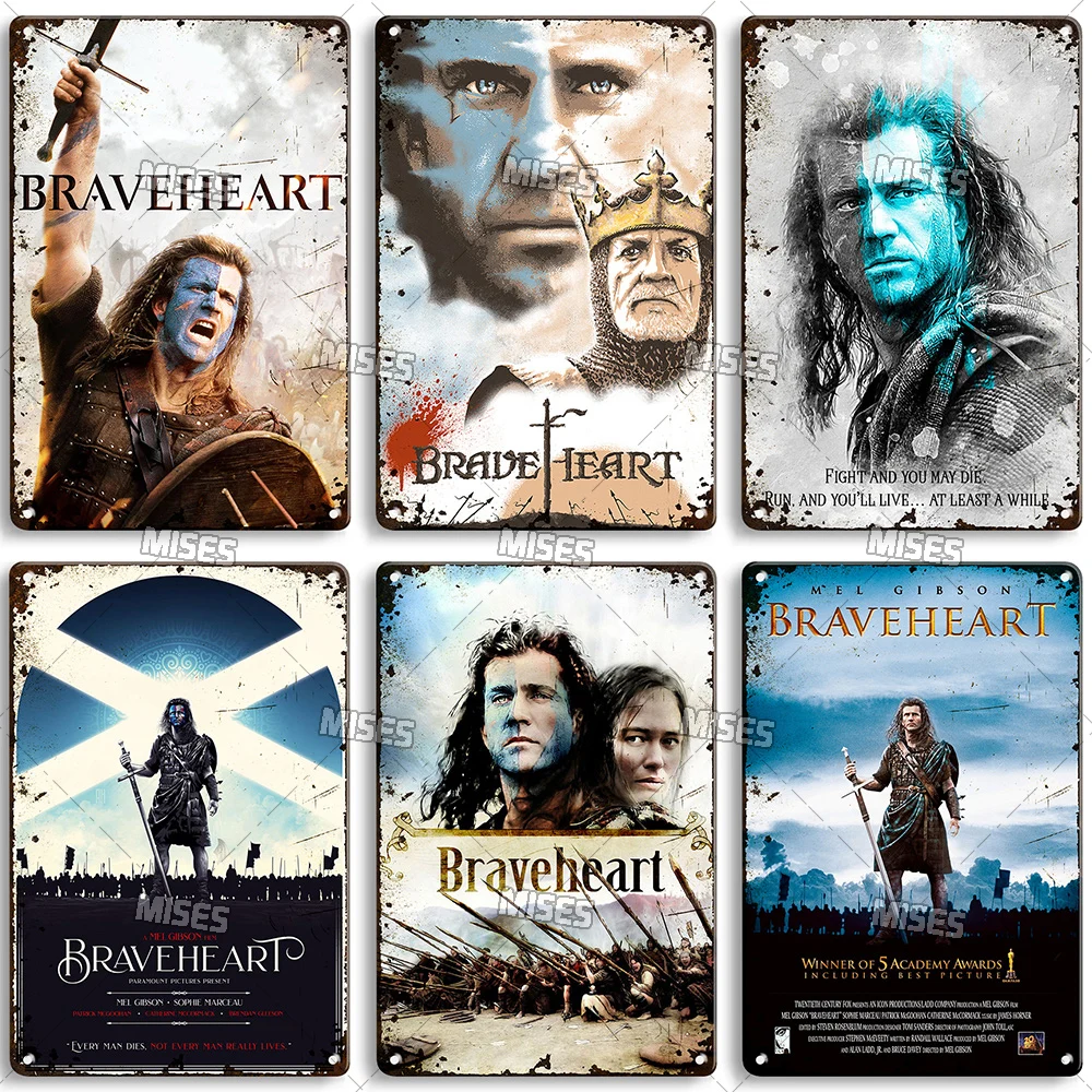 MISES 미국 고전 영화 Braveheart 금속 플 - Home Cinema Logo 리뷰 및 가격