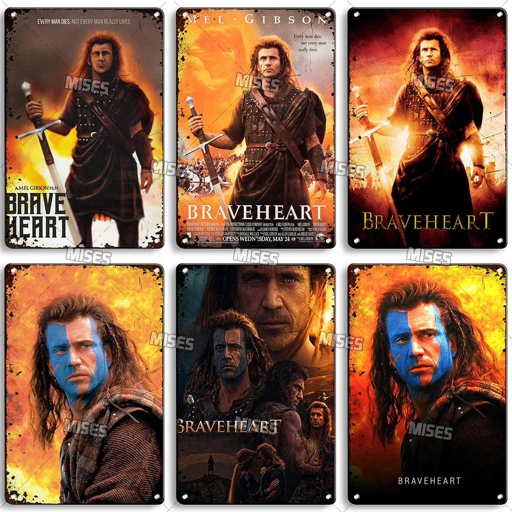 MISES 미국 고전 영화 Braveheart 금속 플 - Home Cinema Logo 리뷰 및 가격