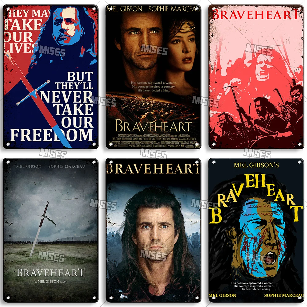 MISES 미국 고전 영화 Braveheart 금속 플 - Home Cinema Logo 리뷰 및 가격