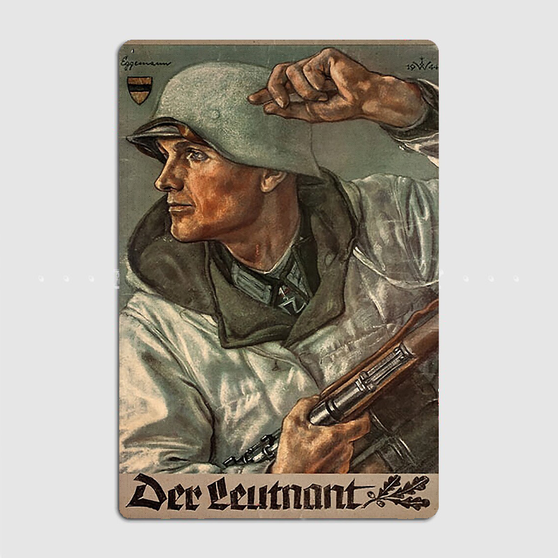 Der Leutnant 중위 Ww2 금속 사인 벽화 시 - Home Cinema Logo 리뷰 및 가격